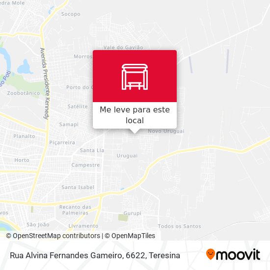 Rua Alvina Fernandes Gameiro, 6622 mapa