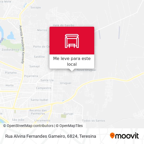 Rua Alvina Fernandes Gameiro, 6824 mapa
