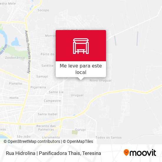 Rua Hidrolina | Panificadora Thais mapa