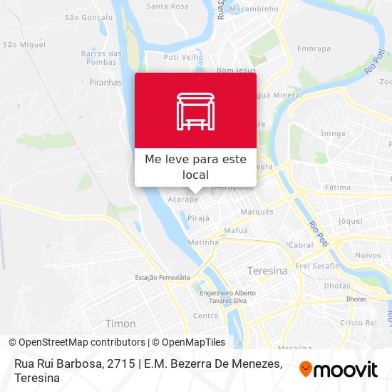 Rua Rui Barbosa, 2715 | E.M. Bezerra De Menezes mapa