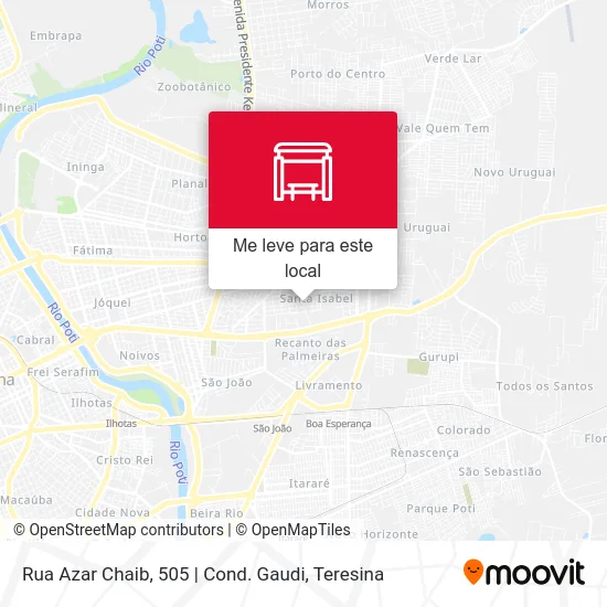 Rua Azar Chaib, 505 | Cond. Gaudi mapa