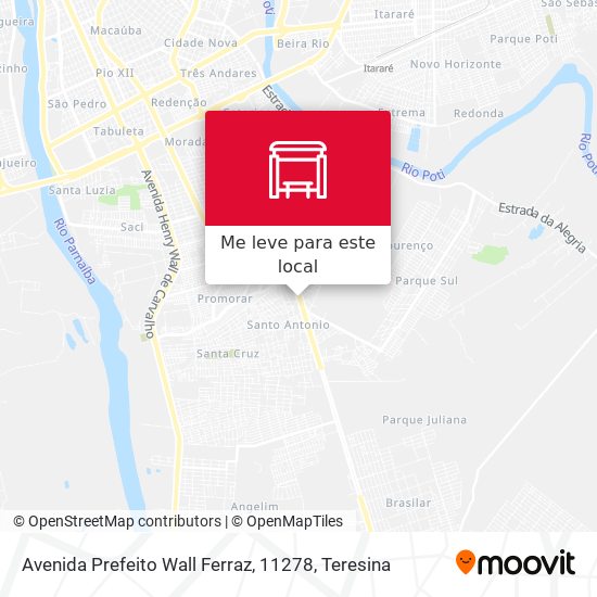 Avenida Prefeito Wall Ferraz, 11278 mapa