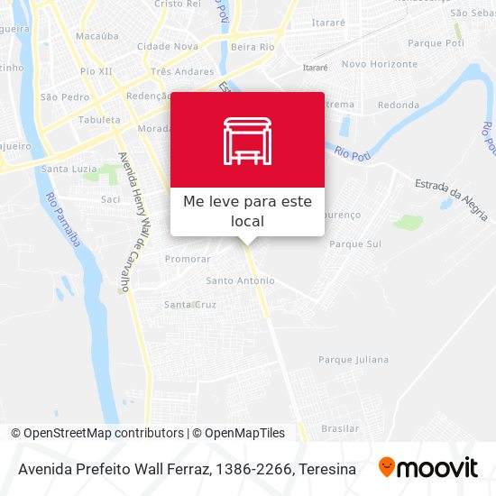 Avenida Prefeito Wall Ferraz, 1386-2266 mapa