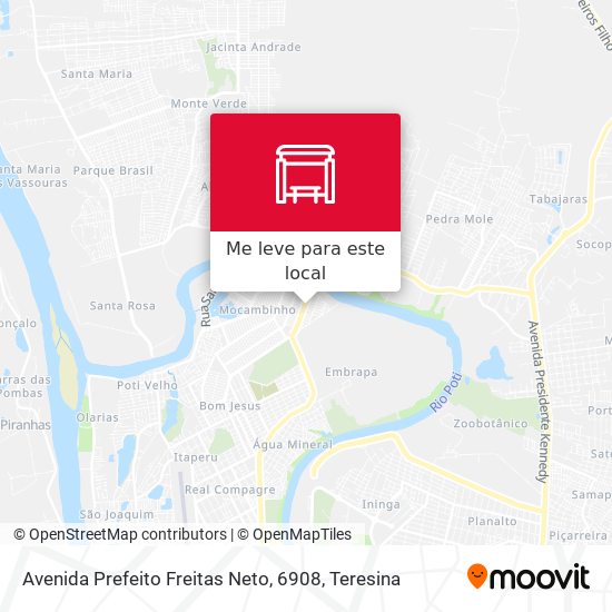 Avenida Prefeito Freitas Neto, 6908 mapa