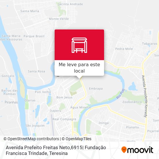 Avenida Prefeito Freitas Neto,6915| Fundação Francisca Trindade mapa