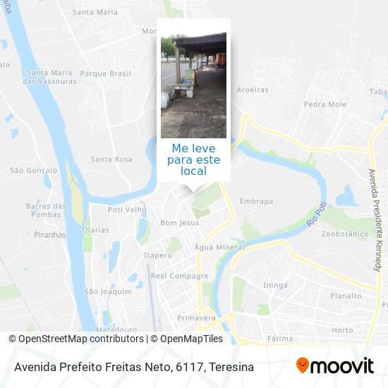 Avenida Prefeito Freitas Neto, 6117 mapa