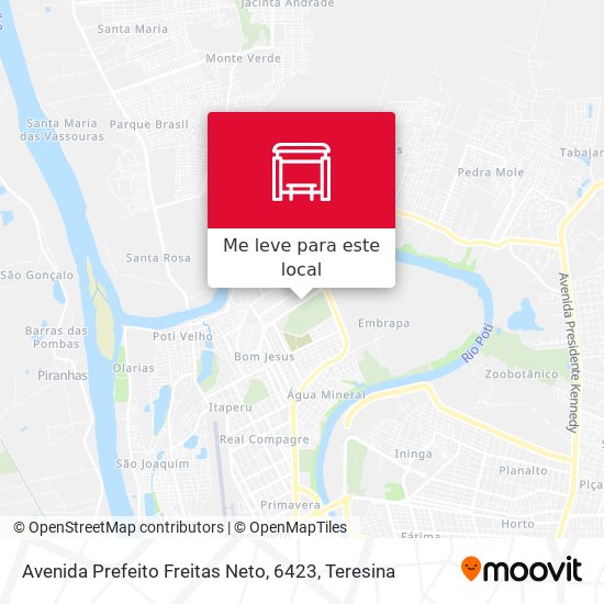 Avenida Prefeito Freitas Neto, 6423 mapa