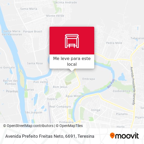 Avenida Prefeito Freitas Neto, 6691 mapa