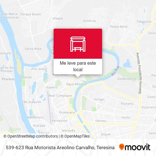 539-623 Rua Motorista Areolino Carvalho mapa