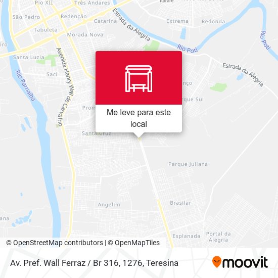 Av. Pref. Wall Ferraz / Br 316, 1276 mapa