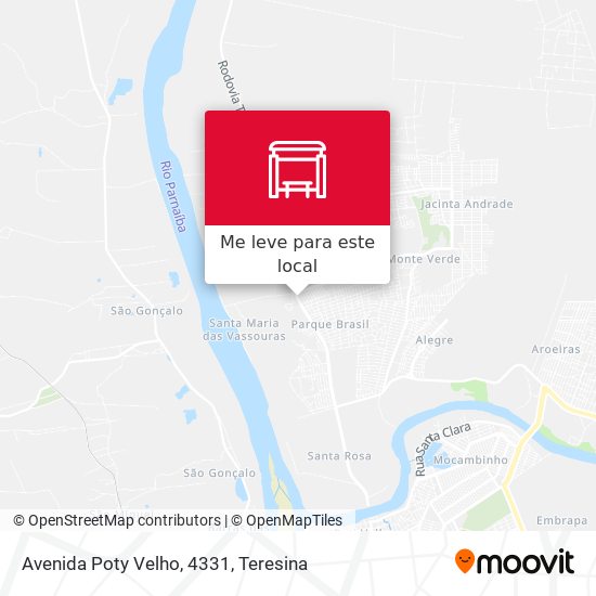 Avenida Poty Velho, 4331 mapa