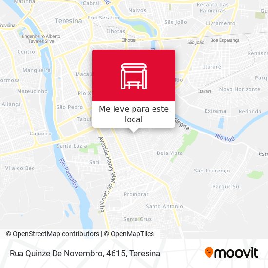 Rua Quinze De Novembro, 4615 mapa