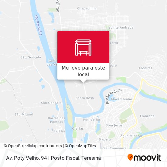 Av. Poty Velho, 94 | Posto Fiscal mapa