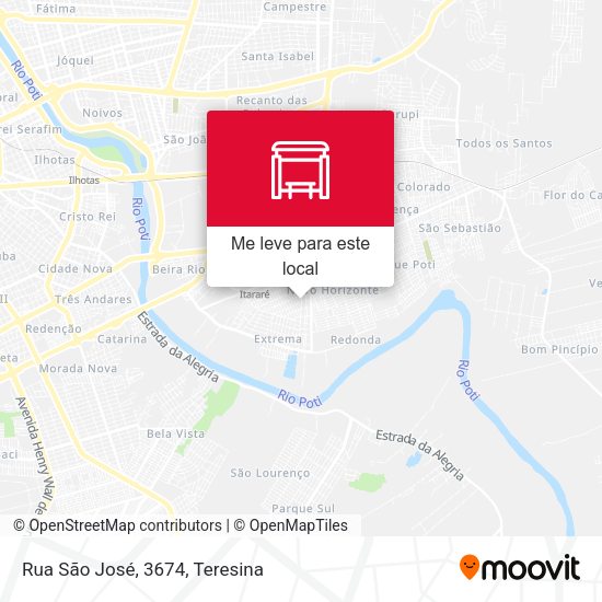 Rua São José, 3674 mapa