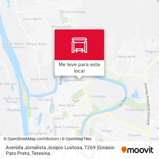 Avenida Jornalista Josipio Lustosa, 7269 |Ginásio Pato Preto mapa