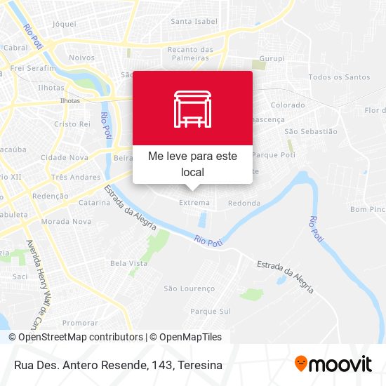 Rua Des. Antero Resende, 143 mapa