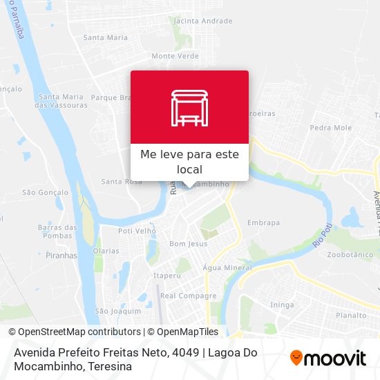 Avenida Prefeito Freitas Neto, 4049 | Lagoa Do Mocambinho mapa