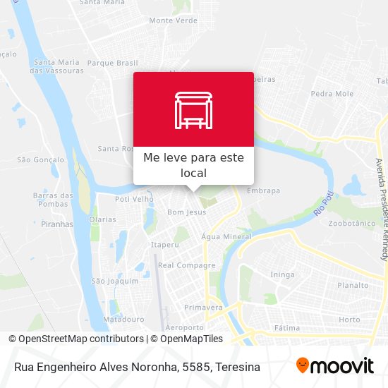 Rua Engenheiro Alves Noronha, 5585 mapa
