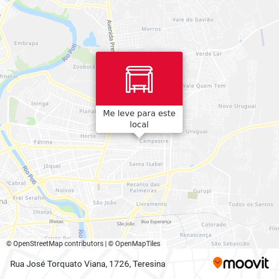 Rua José Torquato Viana, 1726 mapa