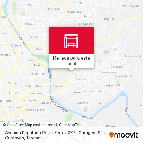 Avenida Deputado Paulo Ferraz 277 | Garagem São Cristóvão mapa