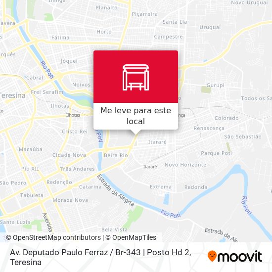 Av. Deputado Paulo Ferraz / Br-343 | Posto Hd 2 mapa