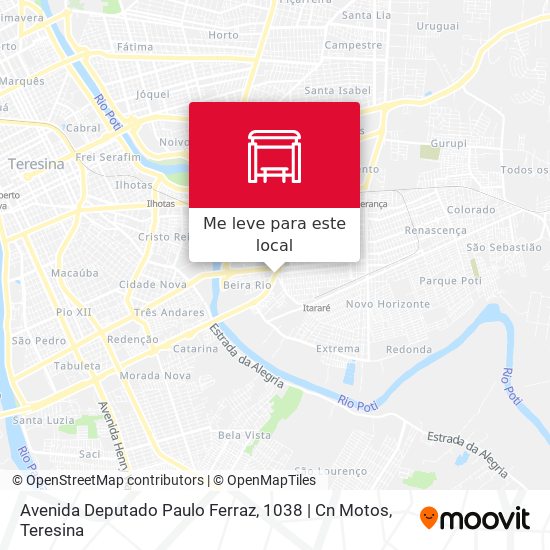Avenida Deputado Paulo Ferraz, 1038 | Cn Motos mapa