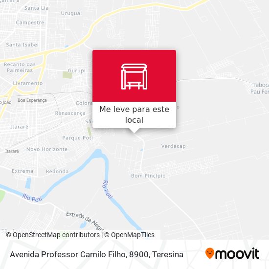 Avenida Professor Camilo Filho, 8900 mapa