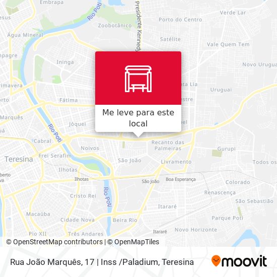Rua João Marquês, 17 |  Inss /Paladium mapa