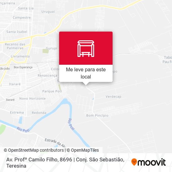 Av. Profº Camilo Filho, 8696 | Conj. São Sebastião mapa