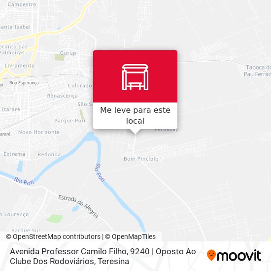 Avenida Professor Camilo Filho, 9240 | Oposto Ao Clube Dos Rodoviários mapa