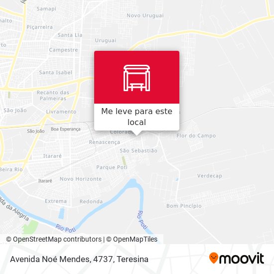 Avenida Noé Mendes, 4737 mapa