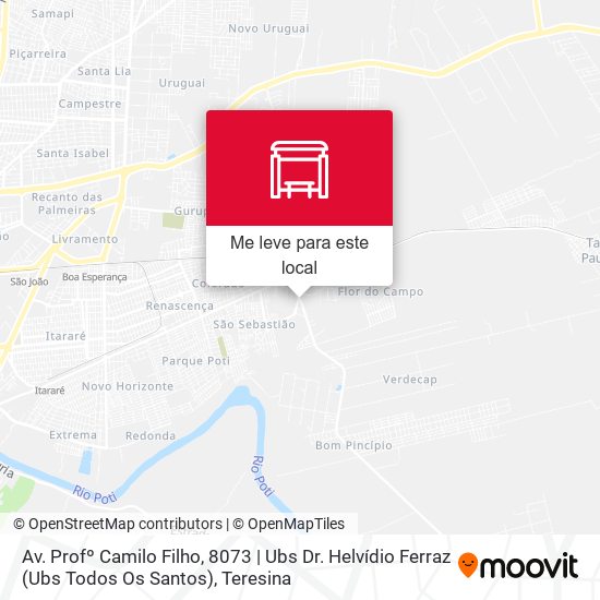 Av. Profº Camilo Filho, 8073 | Ubs Dr. Helvídio Ferraz (Ubs Todos Os Santos) mapa