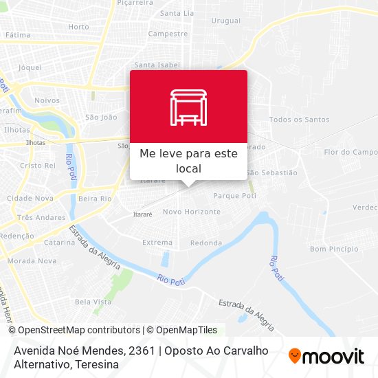 Avenida Noé Mendes, 2361 | Oposto Ao Carvalho Alternativo mapa