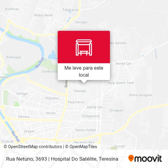Rua Netuno, 3693 | Hospital Do Satélite mapa