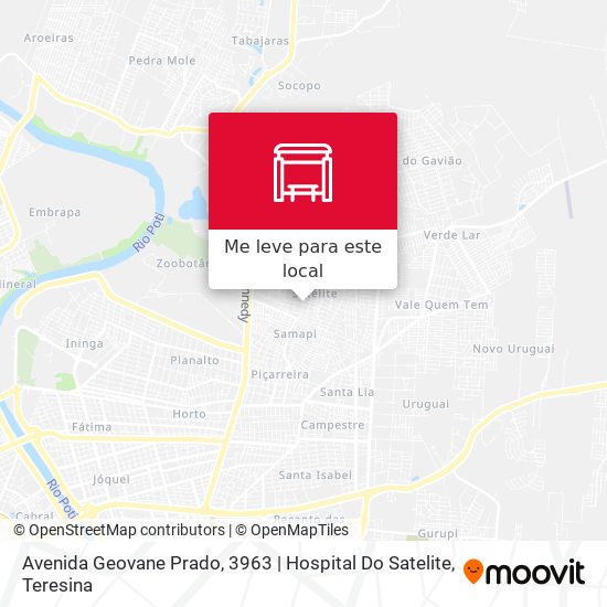 Avenida Geovane Prado, 3963 | Hospital Do Satelite mapa