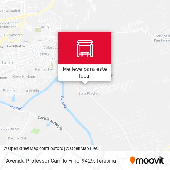 Avenida Professor Camilo Filho, 9429 mapa