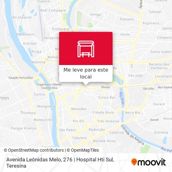 Avenida Leônidas Melo, 276 | Hospital Hti Sul mapa