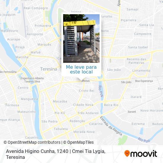 Avenida Higino Cunha, 1240 | Cmei Tia Lygia mapa