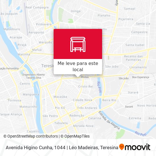 Avenida Higino Cunha, 1044 | Léo Madeiras mapa