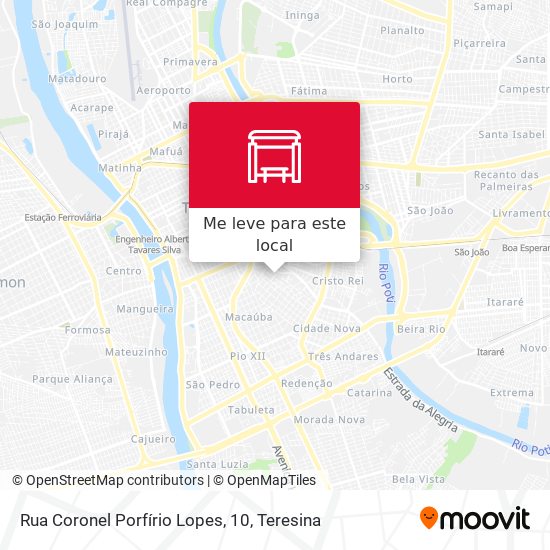 Rua Coronel Porfírio Lopes, 10 mapa