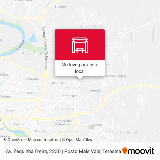 Av. Zequinha Freire, 2230 | Posto Mais Vale mapa