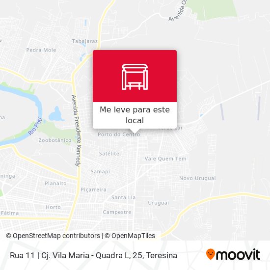 Rua 11 | Cj. Vila Maria - Quadra L, 25 mapa