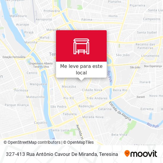 327-413 Rua Antônio Cavour De Miranda mapa