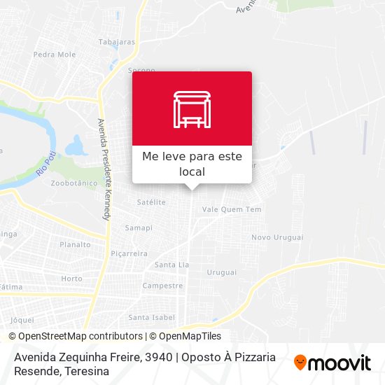 Avenida Zequinha Freire, 3940 | Oposto À Pizzaria Resende mapa