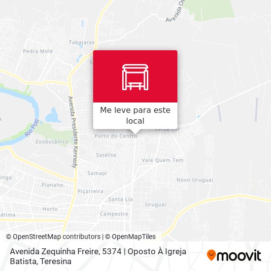 Avenida Zequinha Freire, 5374 | Oposto À Igreja Batista mapa