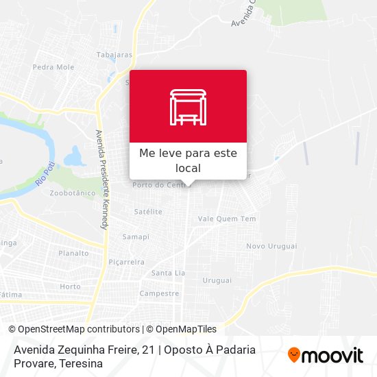 Avenida Zequinha Freire, 21 | Oposto À Padaria Provare mapa