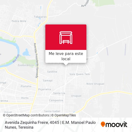 Avenida Zequinha Freire, 4045 | E.M. Manoel Paulo Nunes mapa