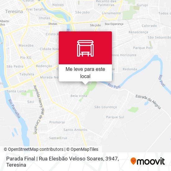 Parada Final | Rua Elesbão Veloso Soares, 3947 mapa