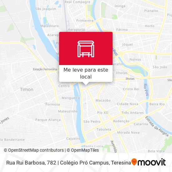 Rua Rui Barbosa, 782 | Colégio Pró Campus mapa