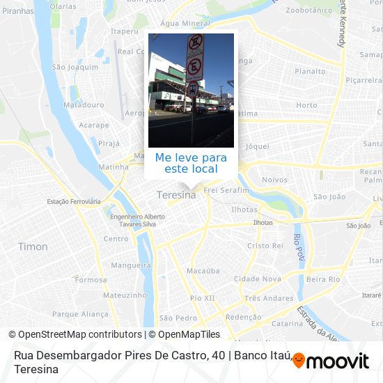 Rua Desembargador Pires De Castro, 40 | Banco Itaú mapa